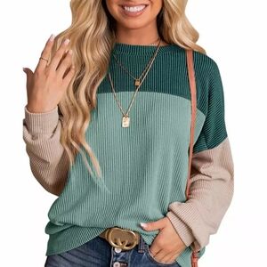 Colorblock Long Sleeve Top
